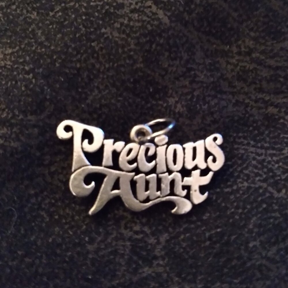 Vintage Silver Precious Aunt Charm by Hames Avery